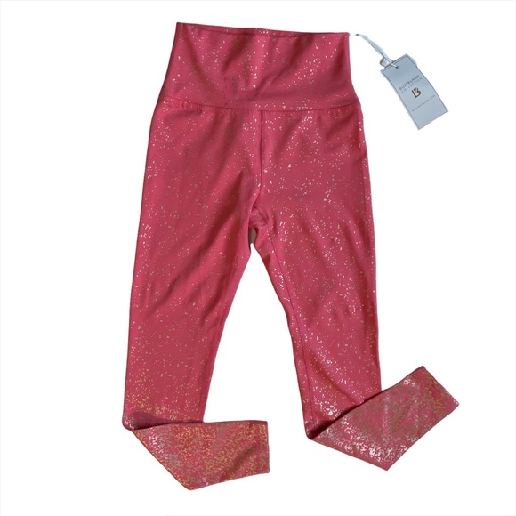 BuffBunny Rose Metallic Ombré Leggings NWT - Picture 4 of 7
